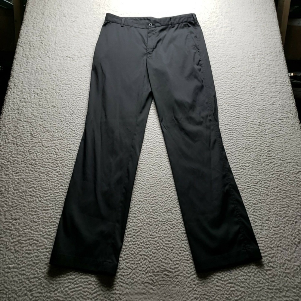Nike Golf Dri-FIT Pants Mens 34x34 Black Stretch Performance Golf Chino
